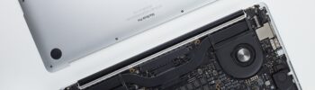 Photo of open MacBook Pro